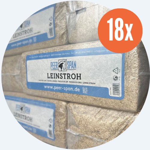 Słoma lniana, ściółka lniana bezpyłowa dla koni z COPD RAO