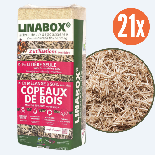 Ściółka lniana paleta 21 sztuk
