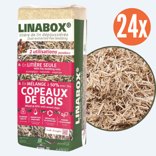 Ściółka lniana paleta 24 sztuk